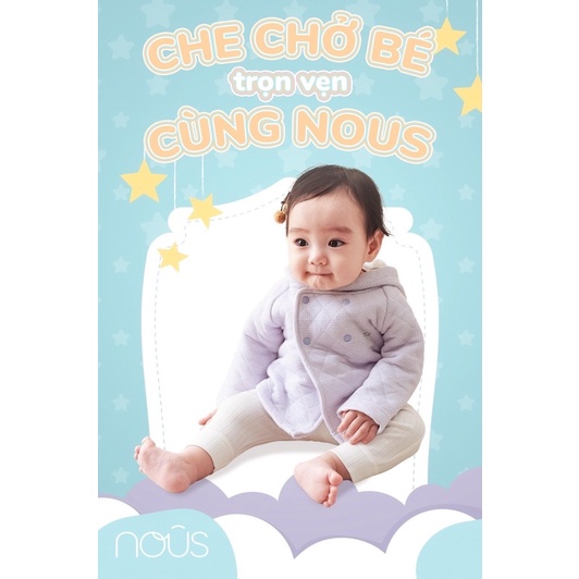 Nous Áo khoác trần bông ấm áp