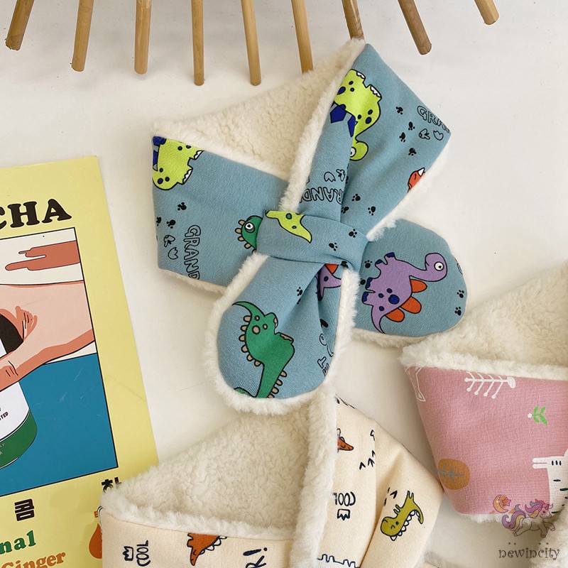 Khăn Choàng Lông Giữ Ấm Phong Cách Hàn Quốc Cho Bé