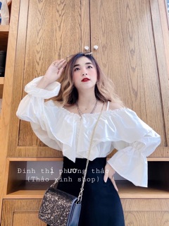✨Áo Kiểu Voan Rớt Vai Siêu Xinh