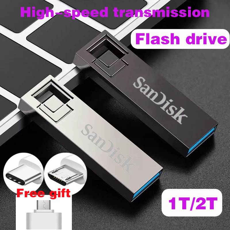 Usb   Ổ đĩa flash  2TB  flash drive 1TB pen drive Bằng Kim Loại Chống Thấm Nước Chống Sốc