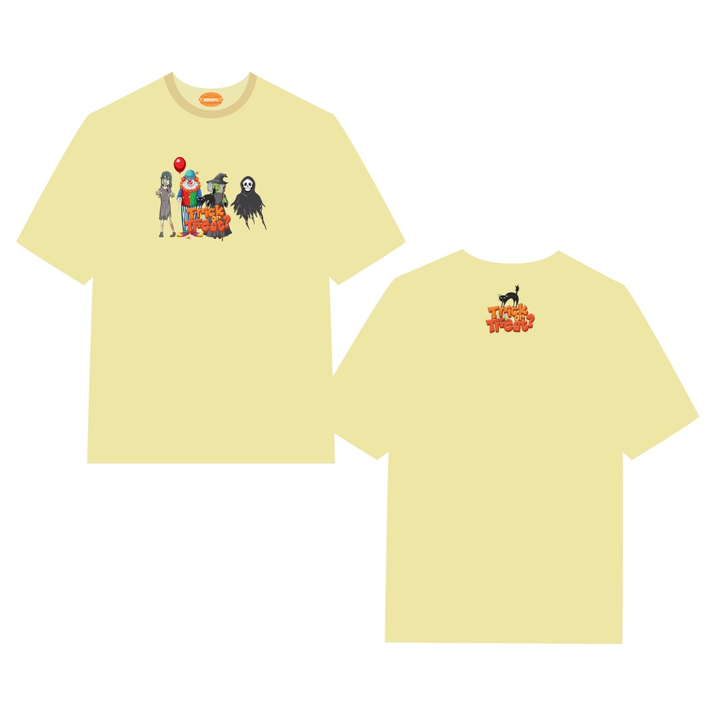 Áo thun unisex form rộng Trick or Treat 100% Cotton Cao Cấp BGS076 - Local Brand Bad Guys Chính Hãng