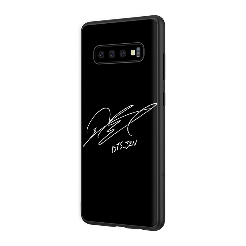 Ốp điện thoại silicone TPU mềm họa tiết chữ ký BTS W36 cho Samsung Note 8 9 10 Lite 20 S20 Ultra Plus