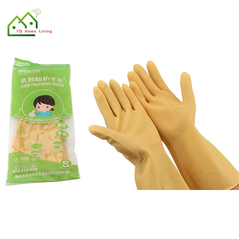 Găng Tay Dài Rửa Chén Bằng Cao Su Tiện Dụng