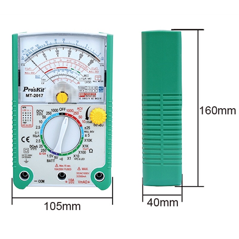 Đồng Hồ Đo Điện Vạn Năng Kim ProsKit MT-2017N