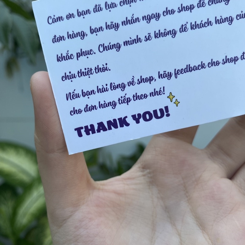 Cá | Set 50 card thank you, thiệp cảm ơn dễ thương Teletubbies, size 9x5,5cm