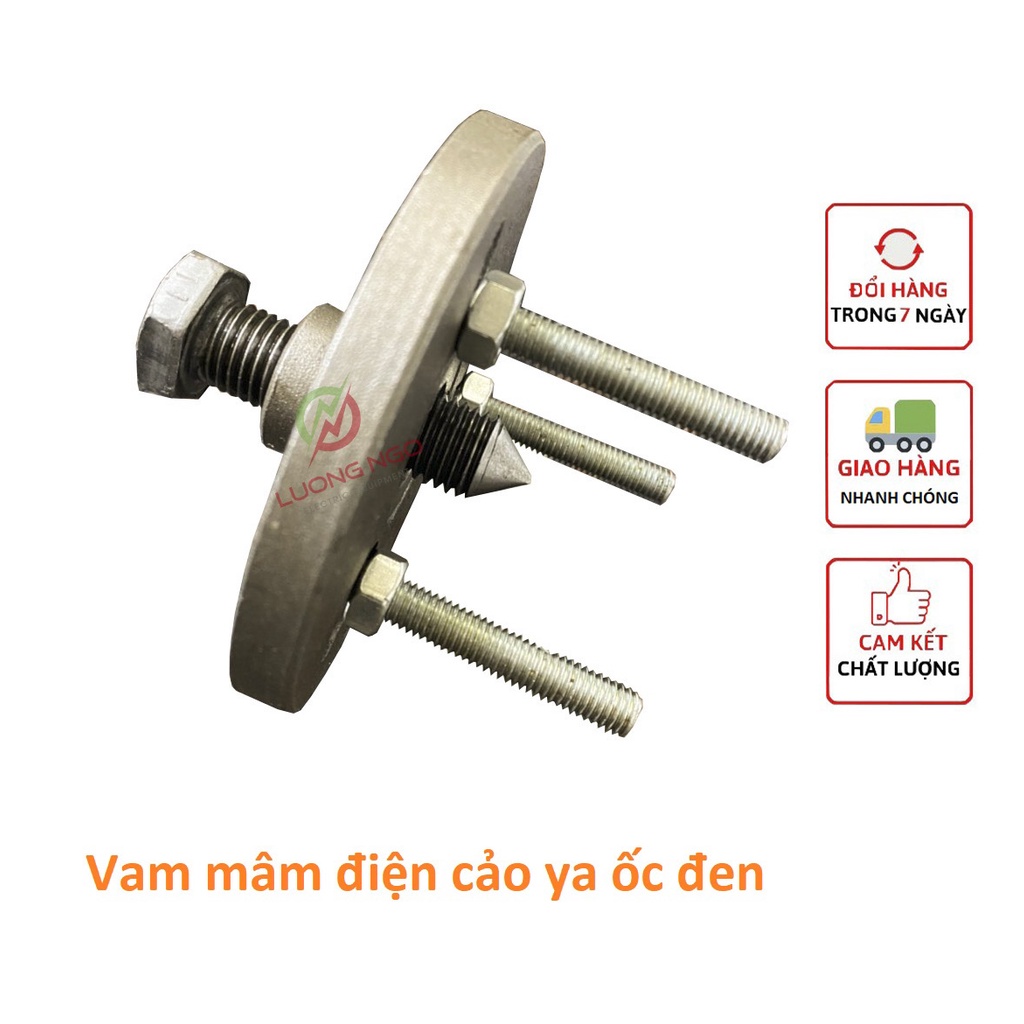 Vam mâm điện cảo vô lăng YA ốc đen cao cấp