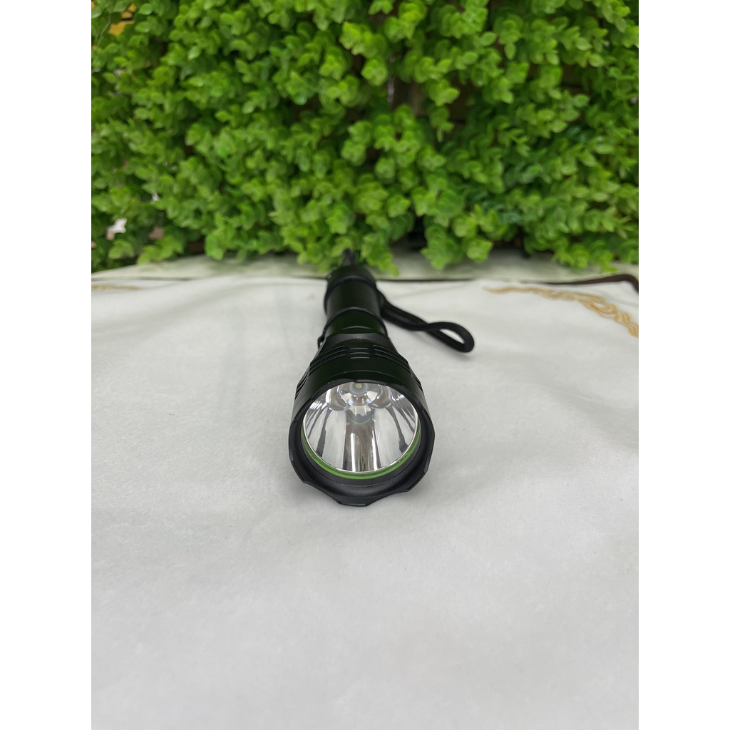 Đèn Pin LED Siêu Sáng Mini Cầm Tay Police HY-C6 H2Pro Cao Cấp- Pin Sạc 2300mah- Chiếu Xa 300m, Chống Nước- 3 Chế Độ Sáng