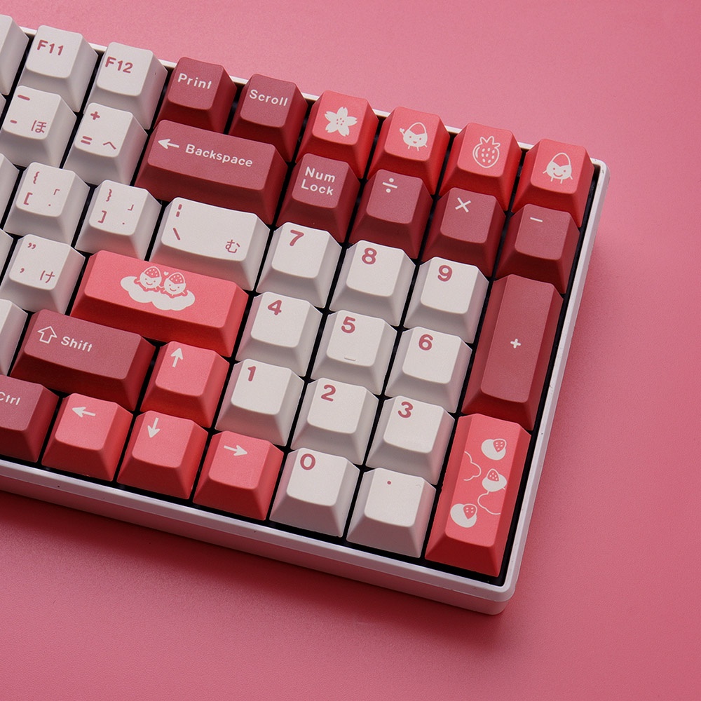 Bàn Phím 130 Phím Bằng Nhựa PBT In Họa Tiết Phong Cách Nhật Bản Cho Bàn Phím Cơ