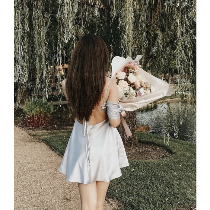 ĐẦM PHI CỔ ĐỔ RỚT VAI RÚT DÂY LƯNG