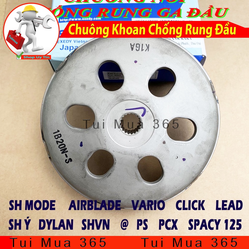 Chuông Nồi Sau Khoan Độ dành cho xe Air Blade 125, Vario, Click 125, PCX, SH Mode