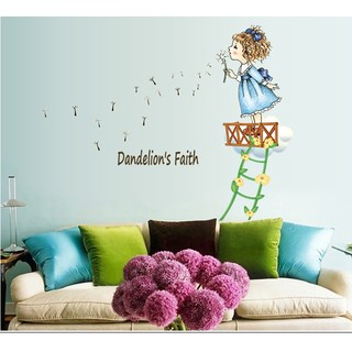 Decal dán tường cô bé tinh nghich BINBIN EB106 (Kích thước:80x85cm)