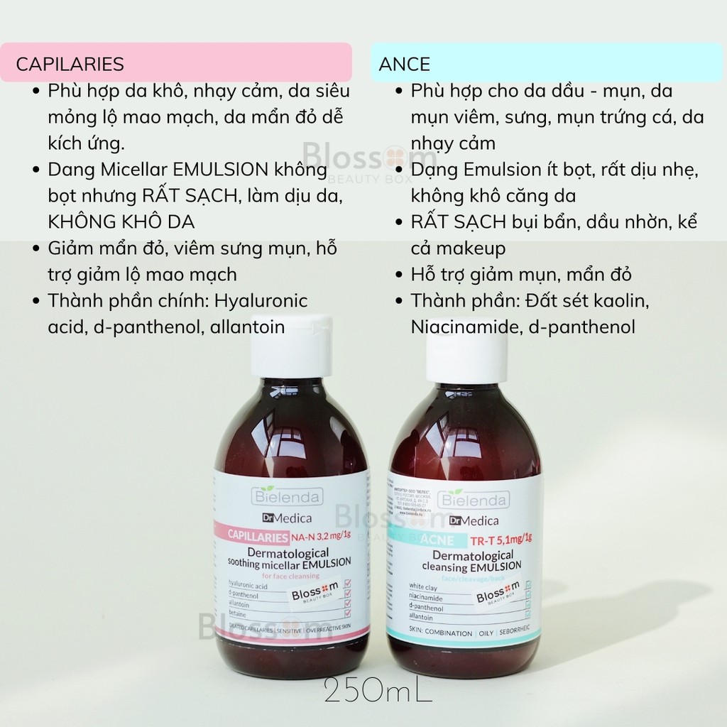 Kem dưỡng &amp; Serum giảm dãn mao mạch, ửng đỏ Dr Medica Reducing Skin Redness capillaries