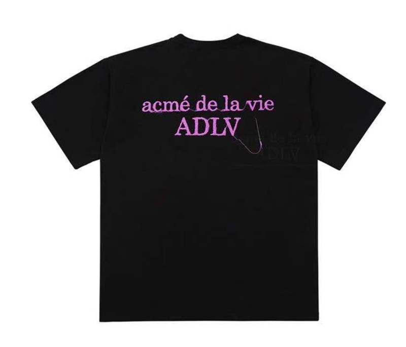 ADLV Áo Thun Cotton Tay Ngắn Cổ Tròn In Chữ Thời Trang Dành Cho Cặp Đôi
