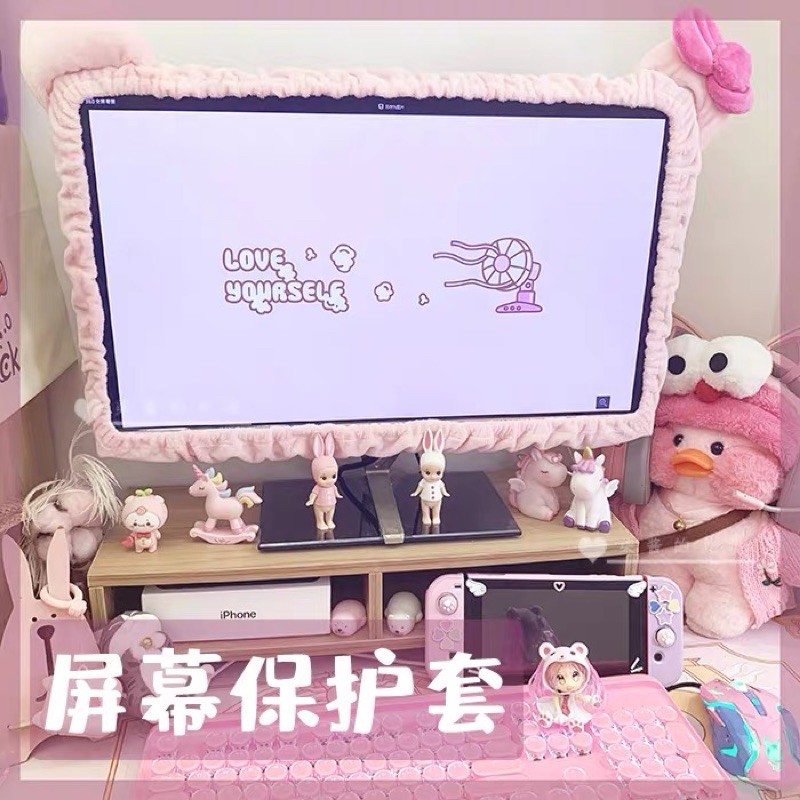 Bọc viền màn hình máy tính/laptop Hello Kitty( sẵn size S) | BigBuy360 - bigbuy360.vn