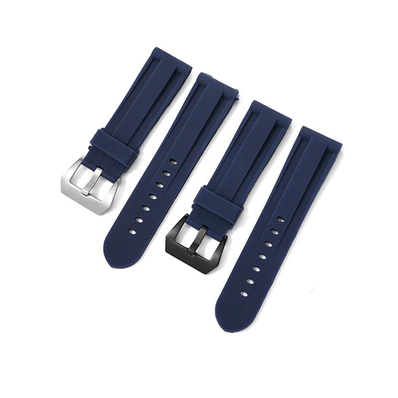 Dây đeo đồng hồ bằng cao su silicon mềm chống thấm nước 22mm 24mm 26mm cho nam
