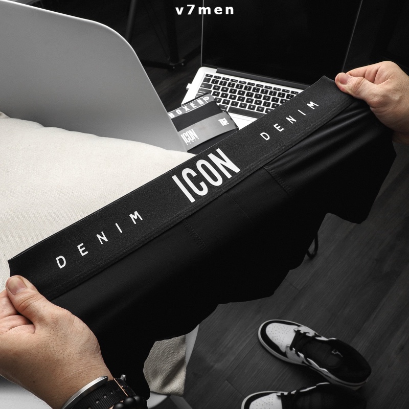 Giá Sốc  Quần lót nam ICON Demin cao cấp chất thun lạnh đẹp quần sịp nam đùi mềm mại co dãn