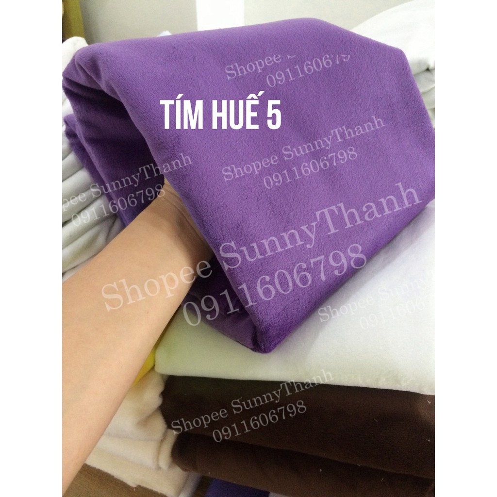 3mx1m5 vải nhung 39 màu bảng màu
