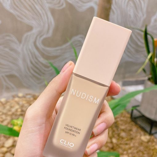 Kem nền che phủ cao tự nhiên mịn màng Nudism V.elvet Wear Foundation - HONGS KOREA