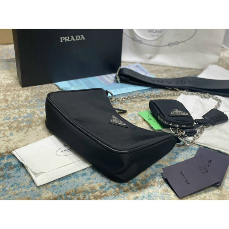 TÚI PRADA MULTI POCHETTE SUPER FULL BOX SZ 22