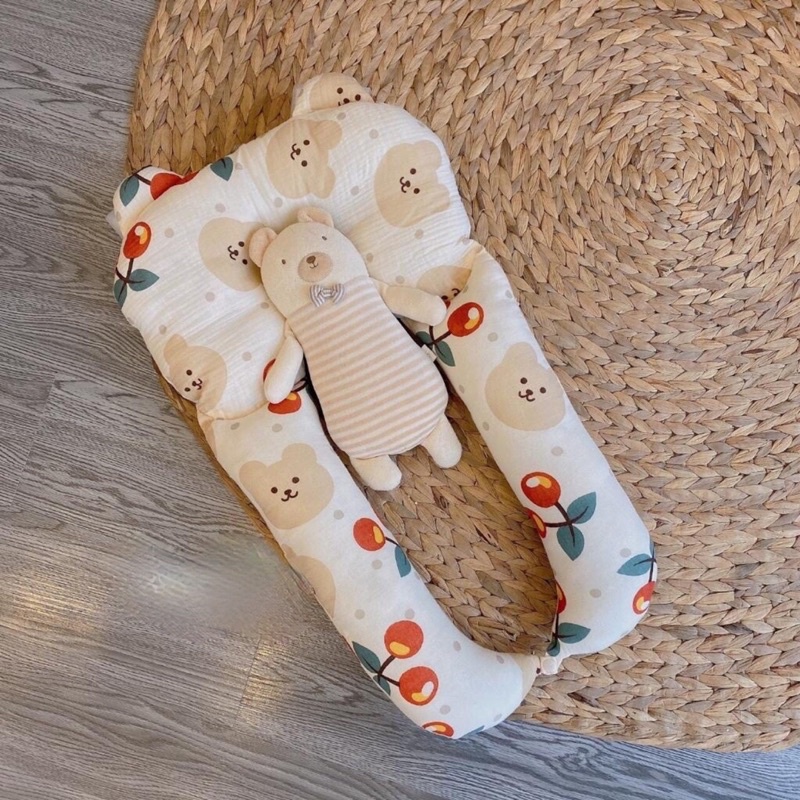 Gối Ôm Chặn Chữ U Cho Bé Bebezoo