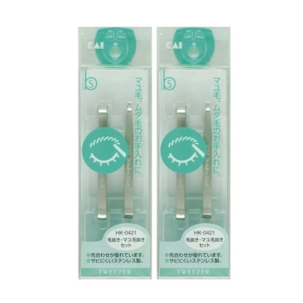 Set 2 nhíp inox KAI - NỘI ĐỊA NHẬT BẢN