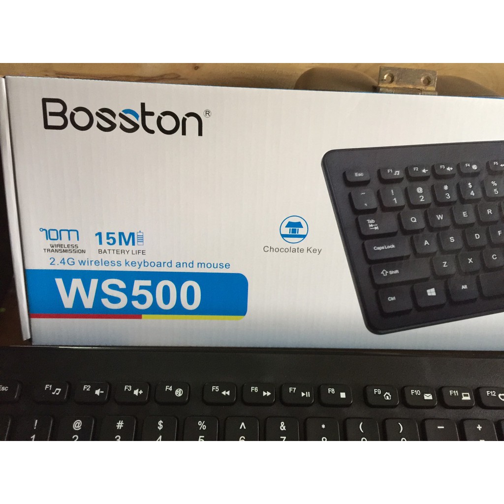 Bộ bàn phím và chuột không dây wireless Bosston WS500