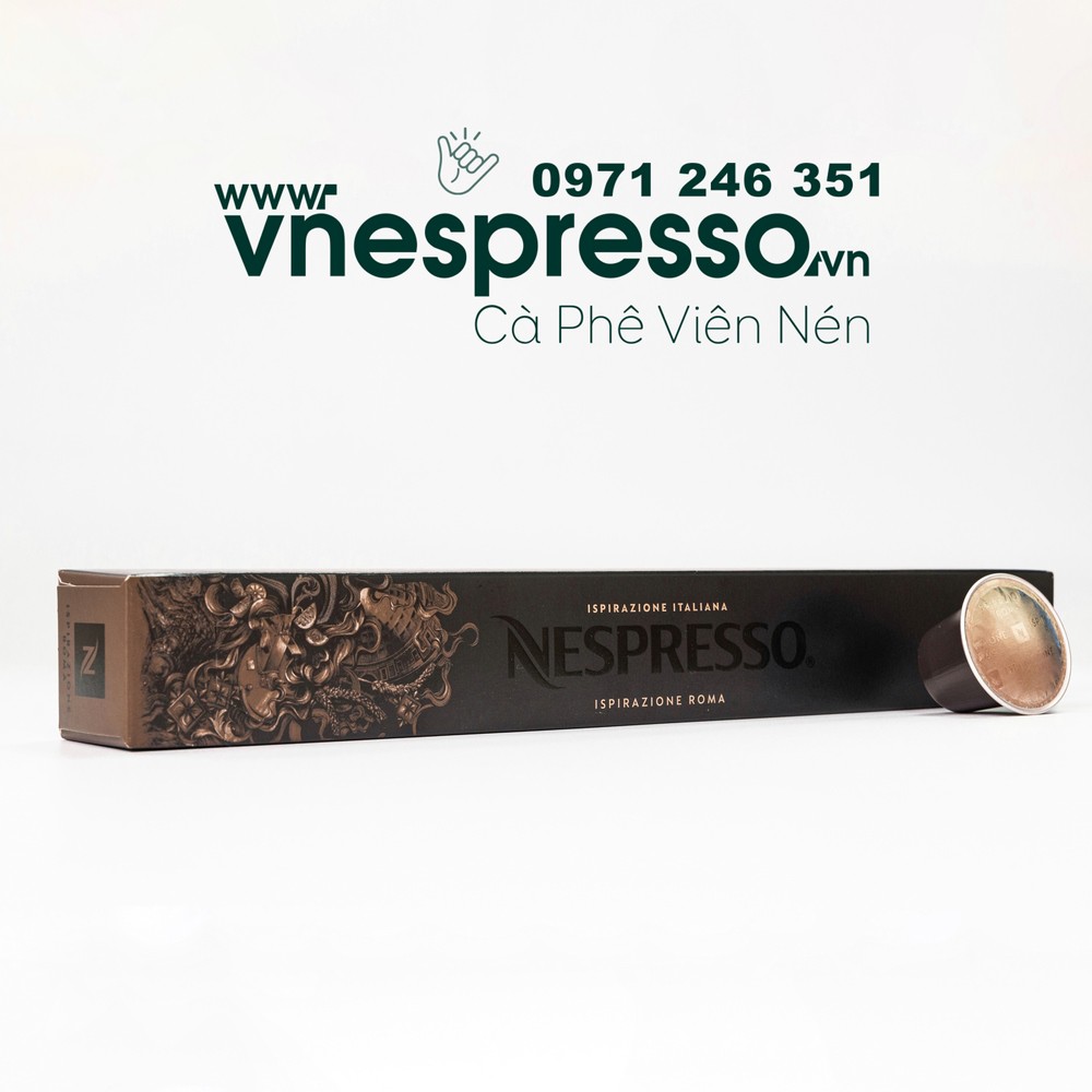 Viên nén cà phê Nespresso - Dòng "ĐẬM ĐÀ" INTENSO- Ispirazione Italiana - hộp 10 viên