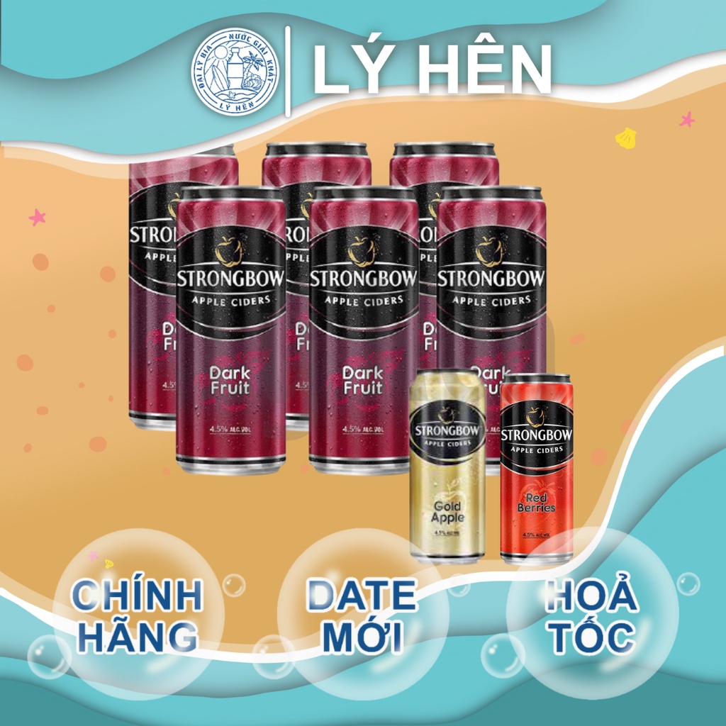 Lốc 6 lon nước táo lên men strongbow nhiều vị 330ml lon - ảnh sản phẩm 1