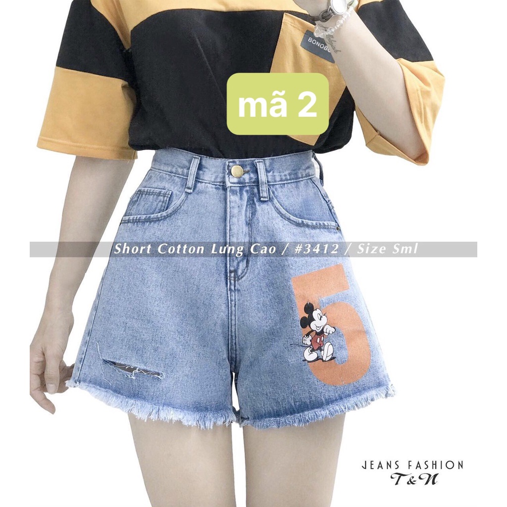QUẦN SHORT JEAN NỮ, Quần Bò cạp cao lưng siêu cao giá rẽ. Sooc đùi mẫu trơn và rách siêu mát mùa hè [HÌNH TỰ CHỤP] | BigBuy360 - bigbuy360.vn