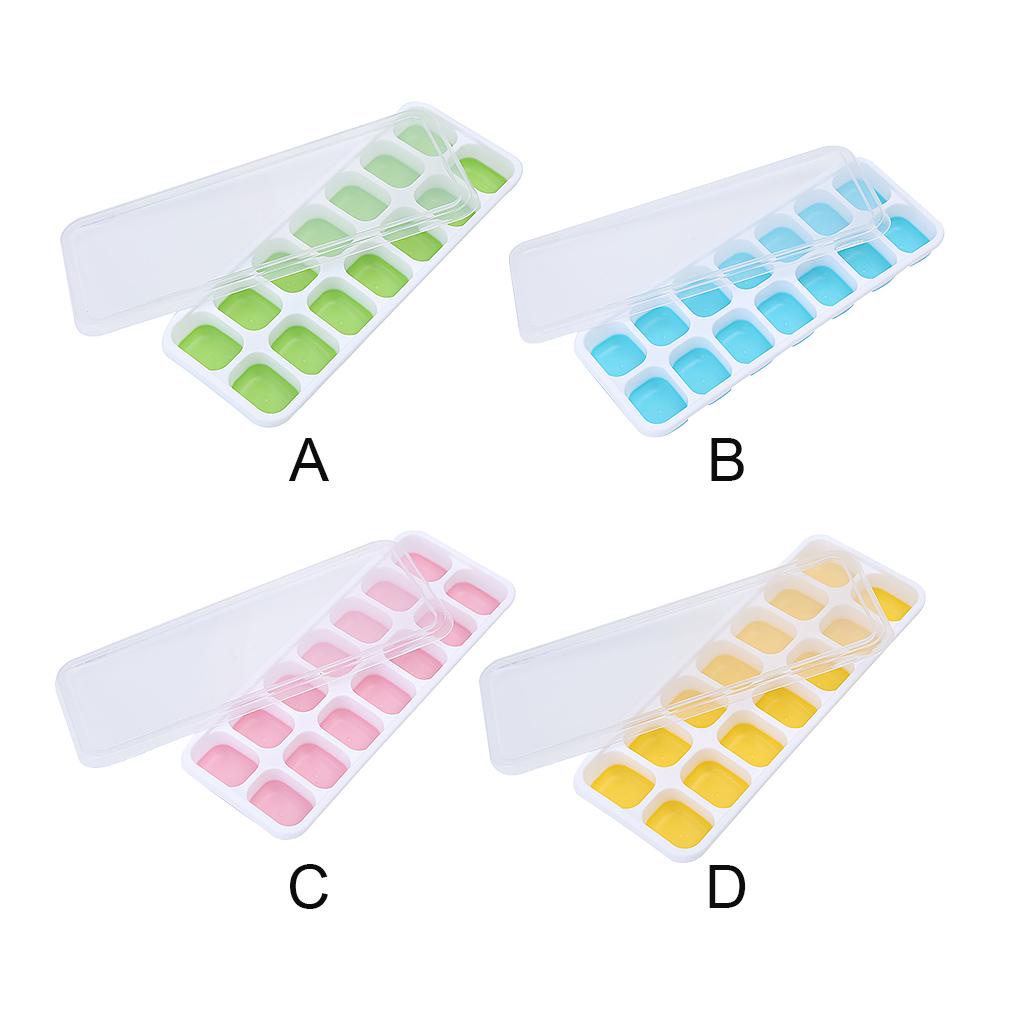 Khuôn Silicone Làm Đá Viên 14 Ngăn Hình Vuông