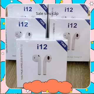 Tai Nghe Bluetooth Chính Hãng I12 Không Dây Nhét Tai Phụ Kiện Tai Nghe Điện Thoại IOS Và Android Siêu Hay polo.shop4