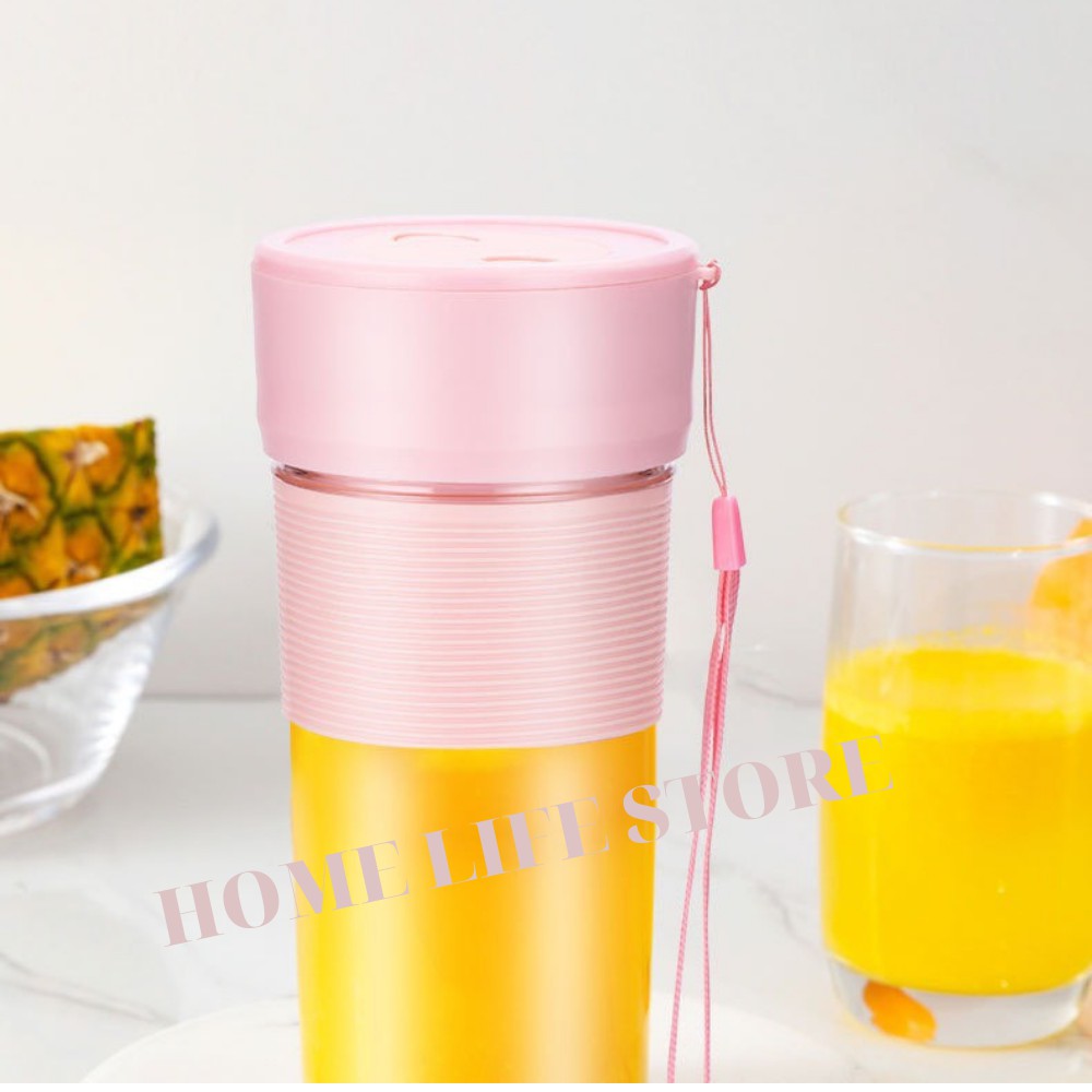 Máy Xay Sinh Tố Cầm Tay Mini Portable JB Hàng Nhập Khẩu 300ML, Cốc xay sinh tố hoa quả cao cấp, tiện lợi, an toàn