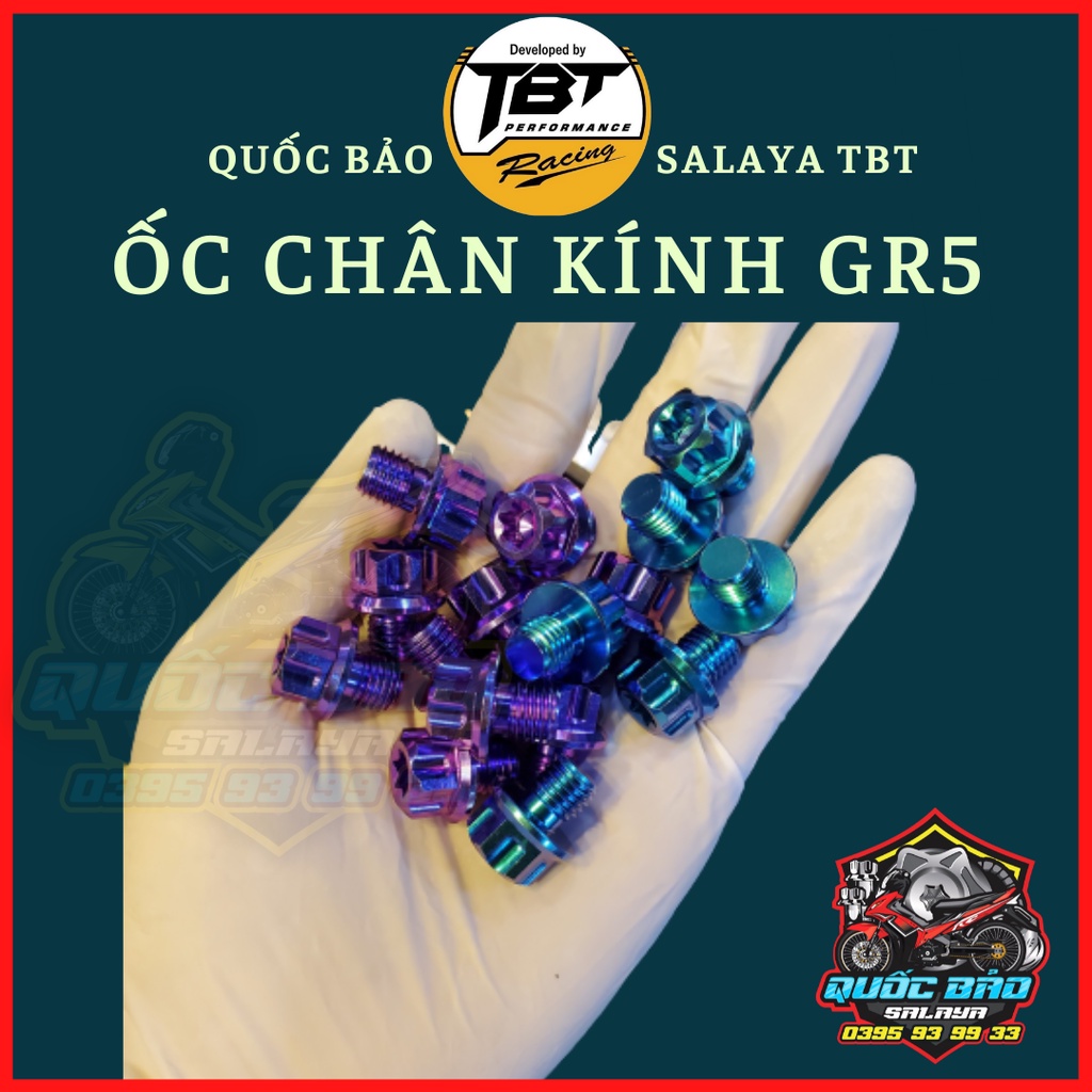 Ốc chân kính gr5 10li ren thuận &amp; nghịch gắn cho mọi loại xe