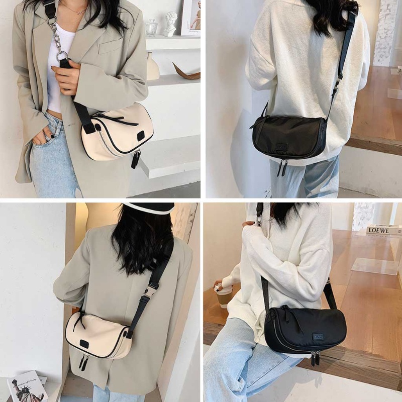 Túi Đựng Điện Thoại Đeo Dưới Cánh Tay Bằng Vải Oxford Phong Cách Preppy Cho Nữ