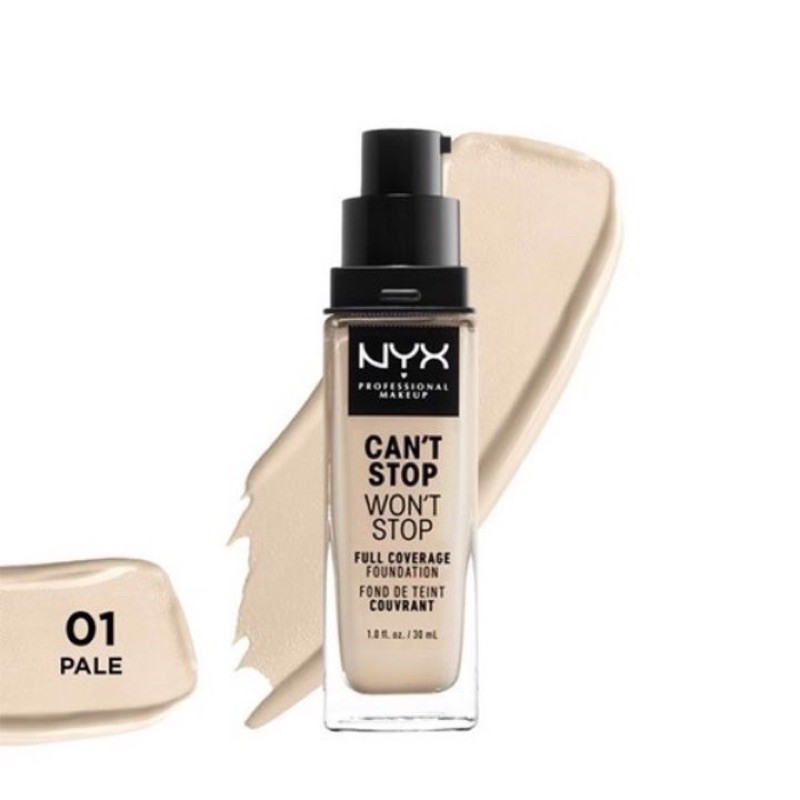 Kem nền NYX Professional Makeup Can’t Stop Won’t Stop Full Coverage Foundation - CSWSF01