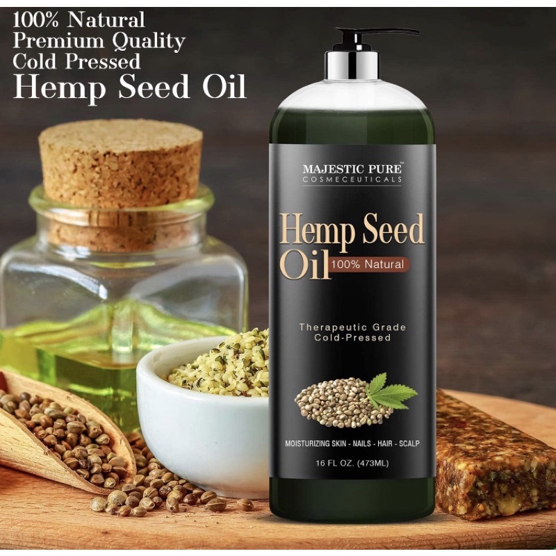 Tinh dầu tự nhiên thuần khiết Hem oil Majestic Pure 473ml USA