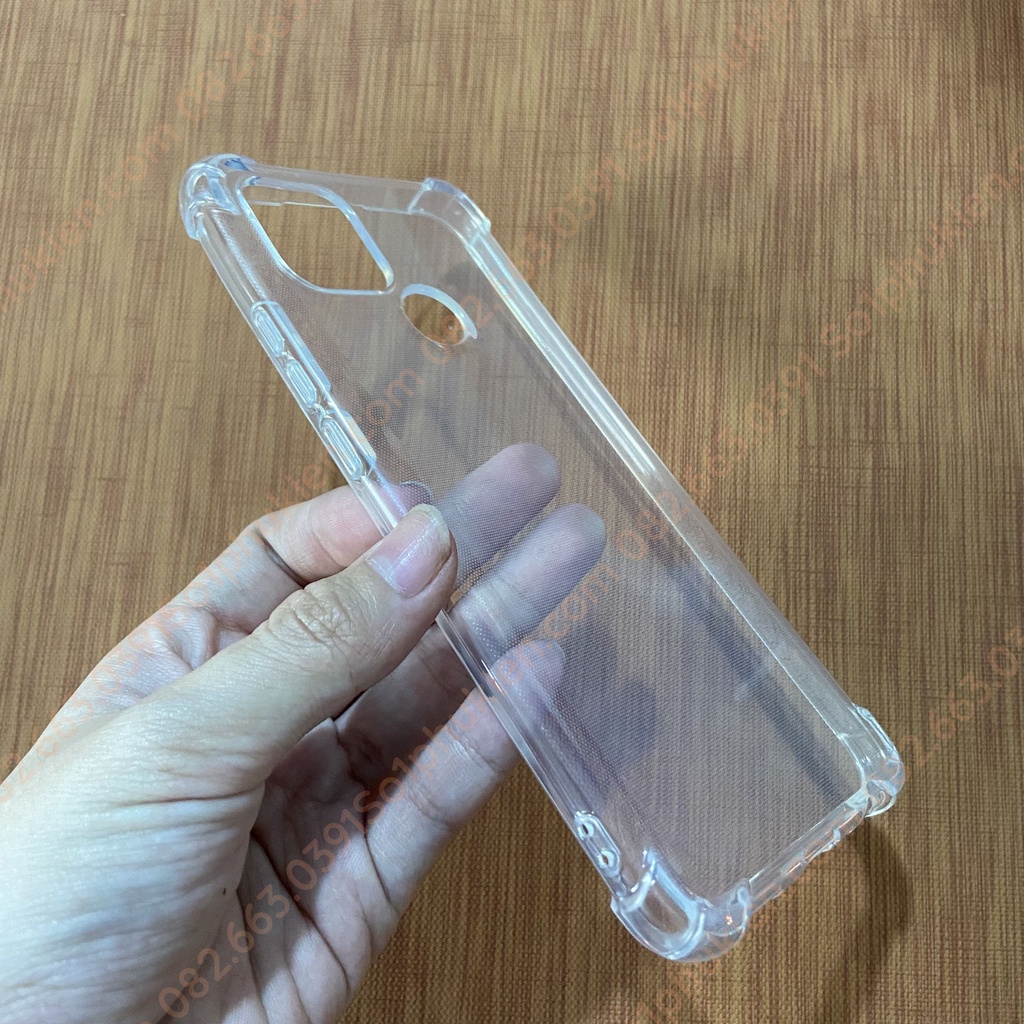 Ốp lưng Oppo A15 / A15S chống sốc, viền bảo vệ camera dẻo trong