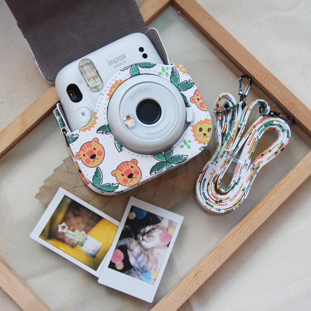 [Mã SKAMCLU9 giảm 10% đơn 100K] BAO DA MÁY CHỤP ẢNH LẤY LIỀN INSTAX MINI 11 - CARTOON