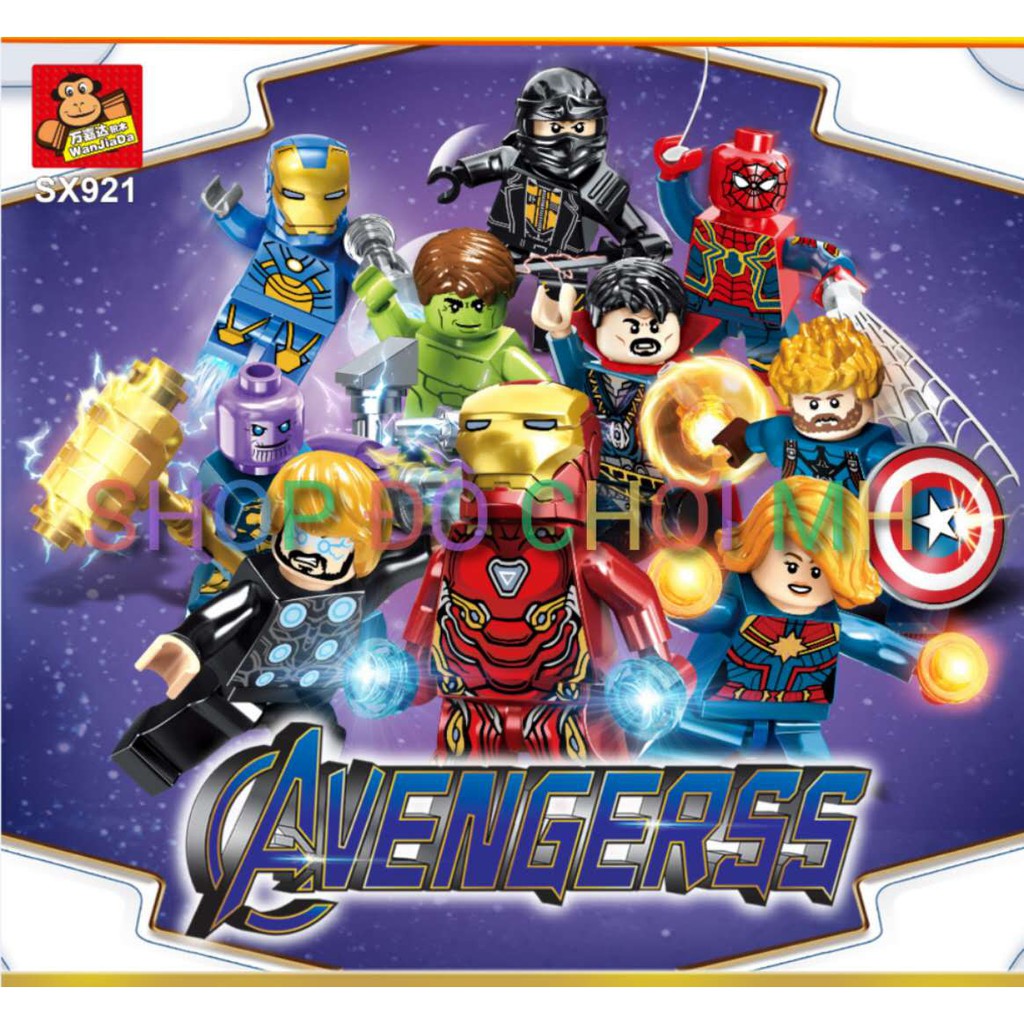 Đồ chơi Lego xếp hình lắp ráp SX921-biệt đội Anh hùng Avengerss