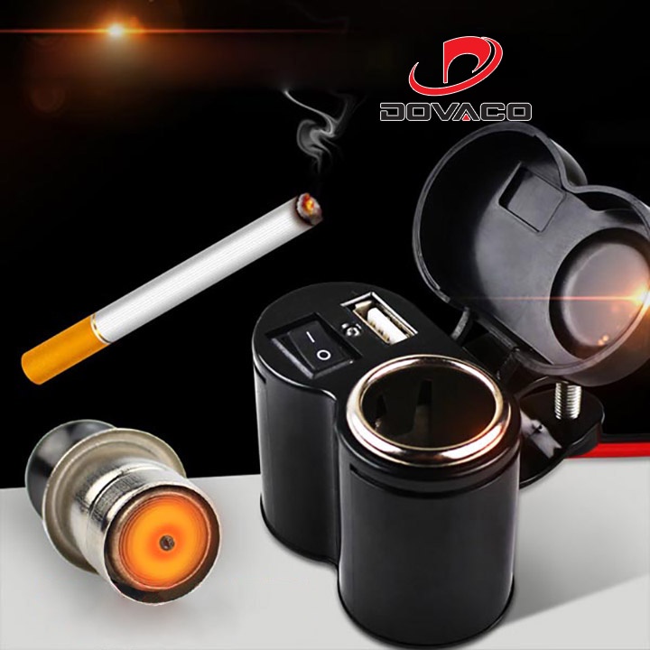 Bộ chế sạc điện thoại trên xe máy V6