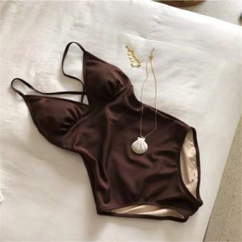 Đồ Bơi Một Mảnh Màu Trơn Chất Lượng Cao Thời Trang Đi Biển X96