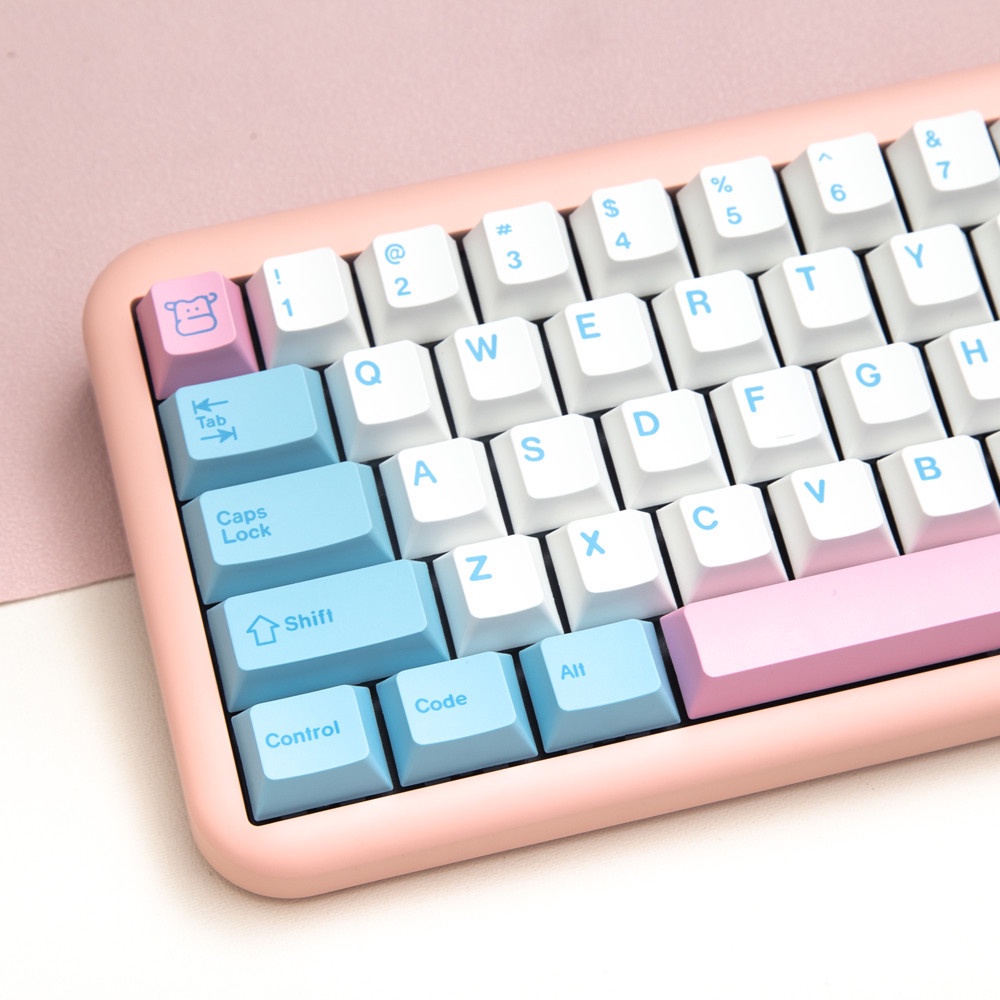132 phím Milk Cap Keycaps Cherry Profile Nhật Bản PBT Dye Sub bàn phím cơ học Keycap