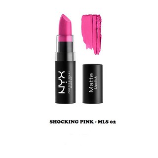 Son lì NYX Professional Makeup Matte Lipstick mềm mại - SHOCKING PINK
