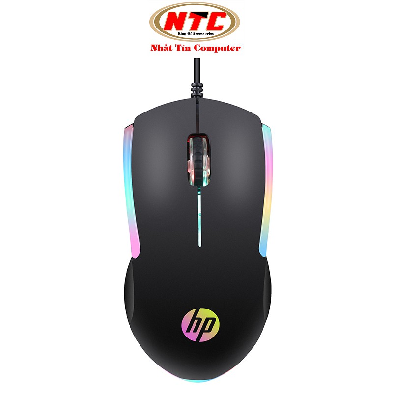 Chuột vi tính HP M160 led RGB cực đẹp - thích hợp dùng văn phòng / chơi game (Đen)