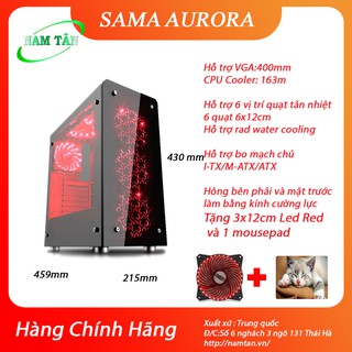 Vỏ case máy tính sama aurora black