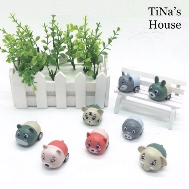Đồ Chơi Chạy Đà Nhựa ABS Hình Động Vật Đáng Yêu Cho Bé!