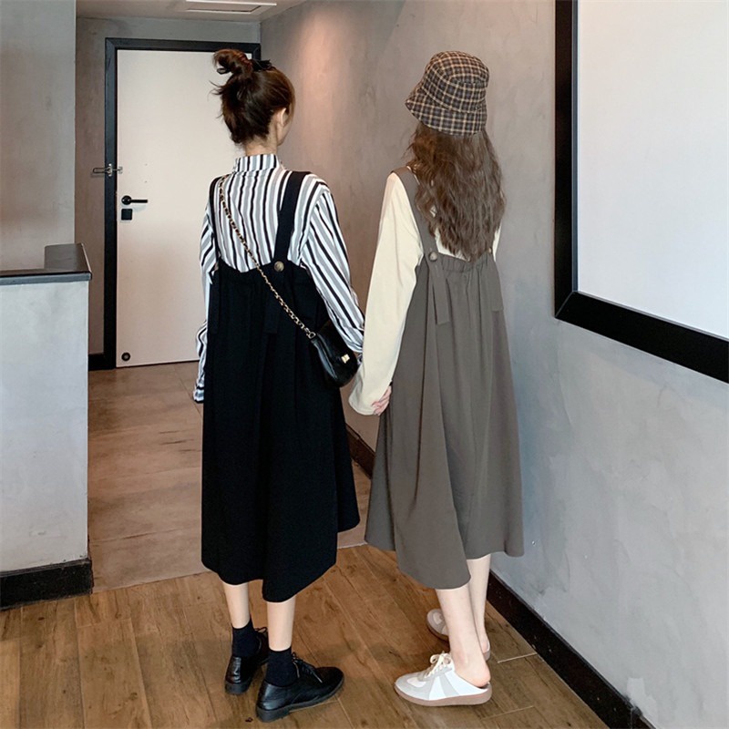 Váy Yếm Dáng Dài Phong Cách Hàn Quốc Siêu Xinh Y818-Lolla_Fashion