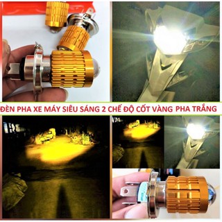 1 BÓNG ĐÈN PHA SIÊU SÁNG XE MÁY ÔTÔ LOẠI COS VÀNG PHA TRẮNG SIÊU SÁNG ĐỒ CHƠI XE