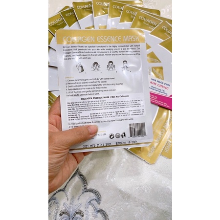 Lẻ 1 miếng mặt nạ Collagen Sandara’s Beauty Beaumore ❤️❤️❤️