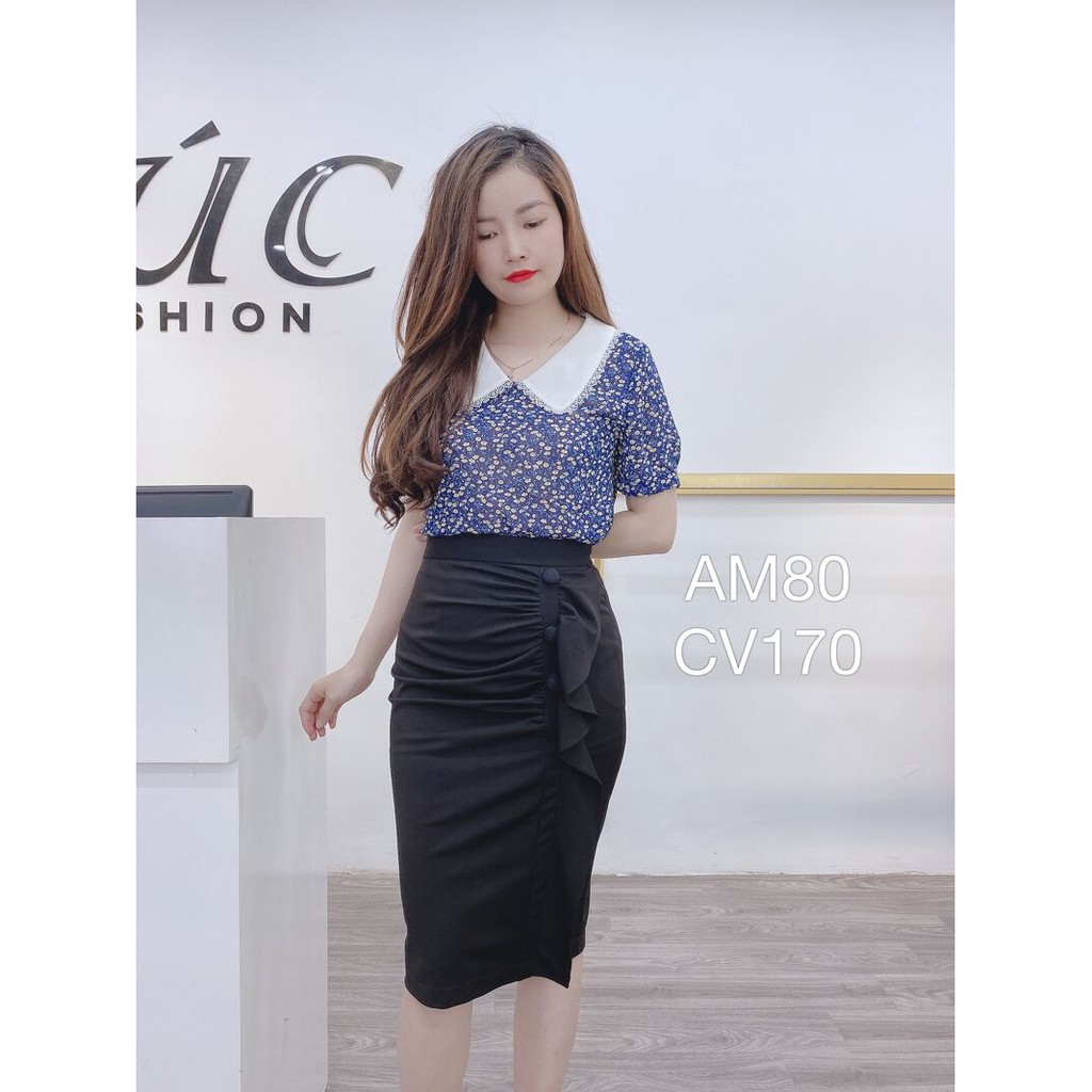 Chân Váy Bèo Công Sở - LELY - CV197- 3 Cúc Bọc, Nữ Tính, Thanh Lịch | BigBuy360 - bigbuy360.vn